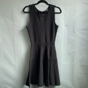 Pink Tartan black ribbed dress